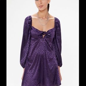 Urban outfitters Joey satin tie-front mini dress